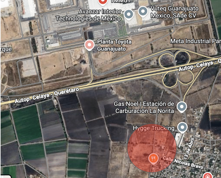 Terreno Apaseo El Grande 1.7 Ha – Ubicación Estratégica Frente a Planta Toyota | Uso Mixto